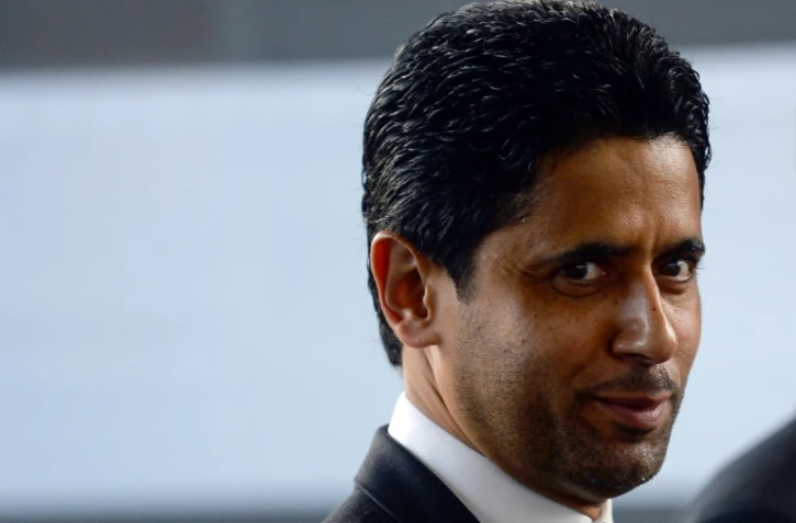 Le président du PSG et de beIN, Nasser Al-Khelaïfi, avant un match de Ligue 1 à Rennes, le 18 août 2019