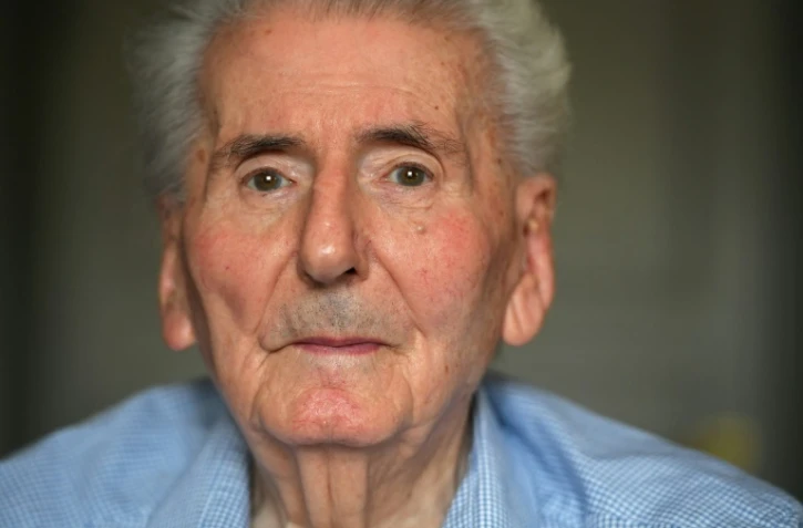 Le compagnon de la libération Hubert Germain le 28 août 2017 à Paris