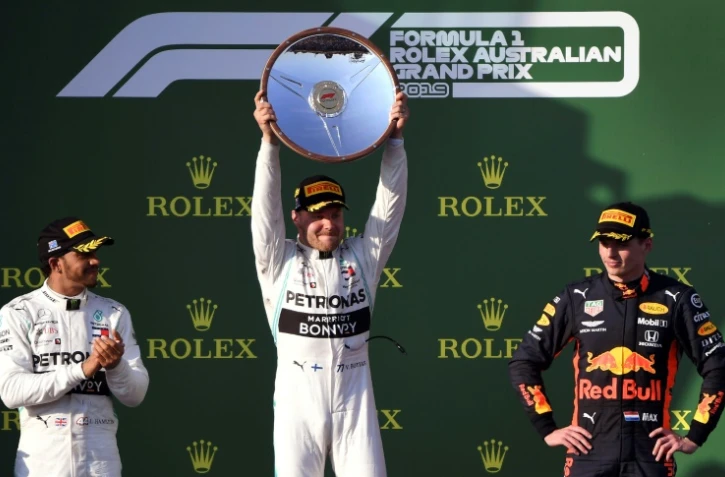 Valtteri Bottas vainqueur avec Mercedes du premier GP de la saison, le 17 mars 2019 à Melbourne 