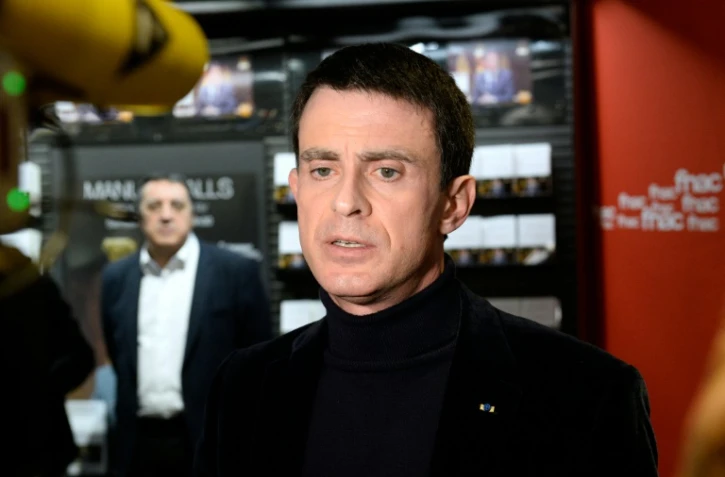 Le Premier ministre Manuel Valls à Evry le 23 janvier 2016