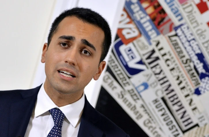 Luigi Di Maio, membre du Mouvement 5 Etoiles, le 18 décembre 2014 à Rome 