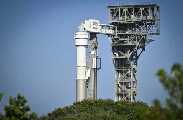 La fusée de ULA Atlas V avec le vaisseau Starliner à son sommet, le 3 juin 2024 à Cap Canaveral en Floride