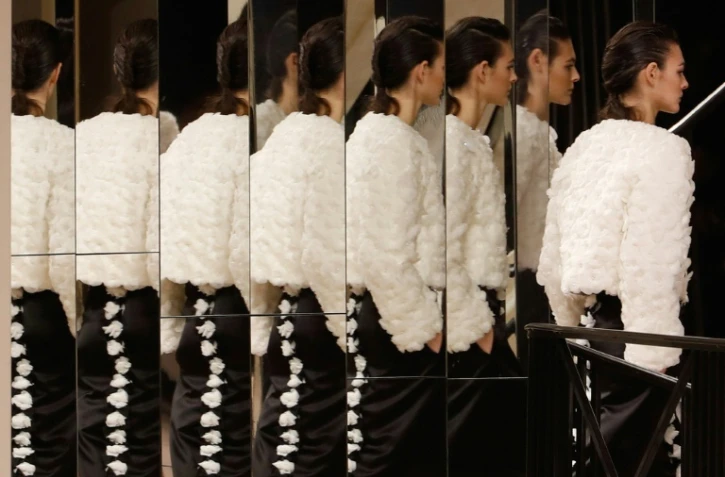 Défilé Métiers d'art de Chanel au Grand Palais à Paris, le 4 décembre 2019
