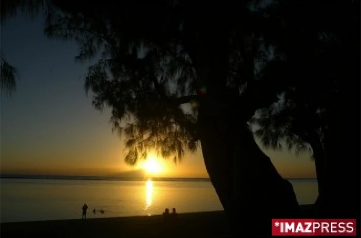 La côte ouest au crépuscule