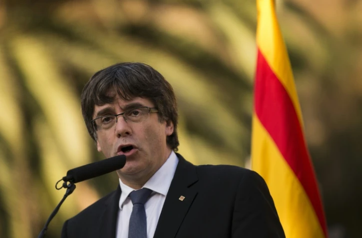 Tous les regards en Espagne sont de nouveau braqués sur le dirigeant séparatiste catalan Carles Puigdemont, ici le 15 octobre 2017 à Barcelone