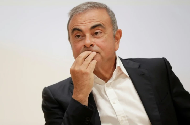 L'ancien patron de Renault Carlos Ghosn lors d'une conférence de presse à l'université de Kaslik, au Liban, le 29 septembre 2020