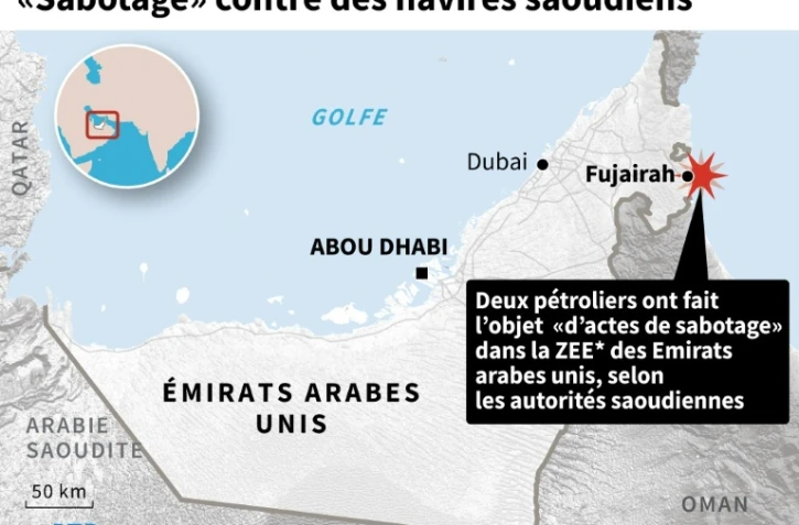 "Sabotage" contre des navires saoudiens