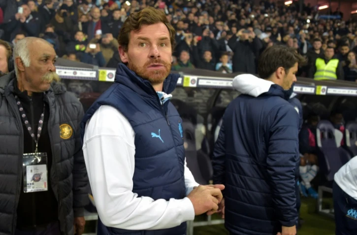 L'entraîneur de l'OM André Villas-Boas suit le match contre Toulouse en L1, le 24 novembre 2019 à Toulouse