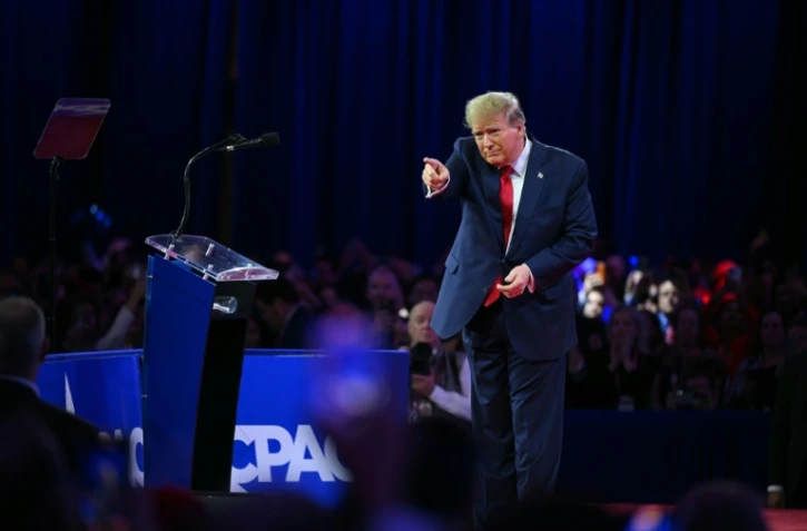 Donald Trump, dans le Maryland, le 24 février 2024