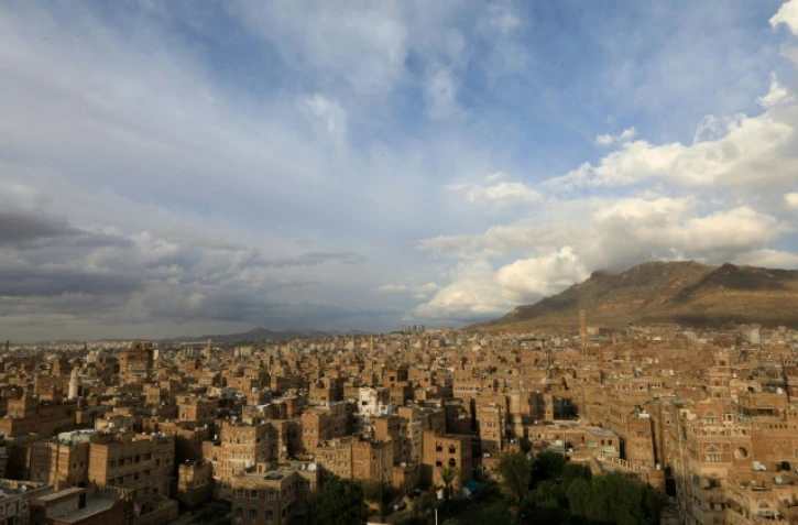 Vue générale de la capitale du Yémen, Sanaa, prise le 21 avril 2020