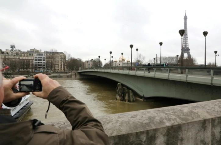 La statue du Zouave sous le pont de l'Alma le 26 janvier 2017