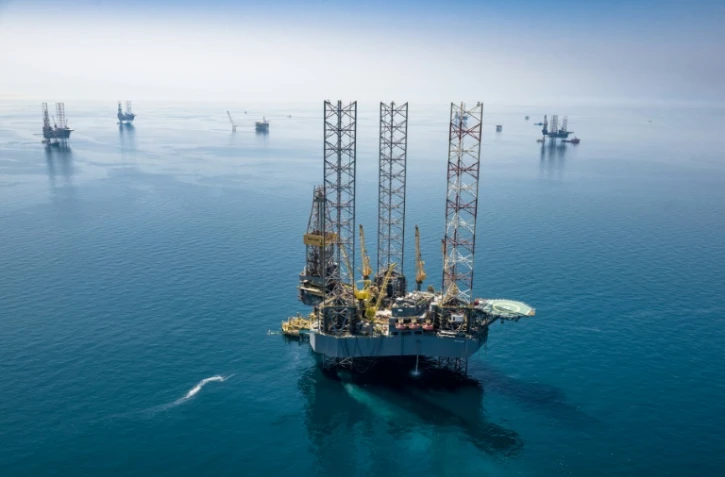 Image fournie par le géant saoudien Aramco, montrant ses gisements, le 20 mars 2018