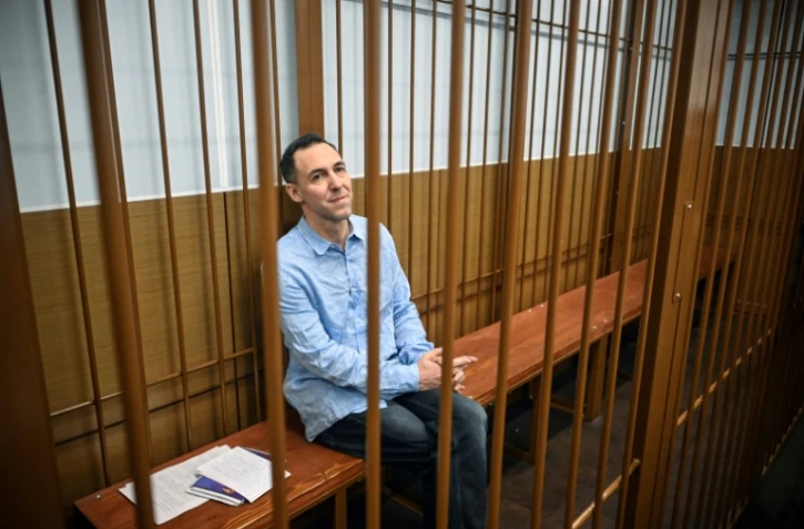 Laurent Vinatier lors d'une audience à Moscou le 14 octobre 2024