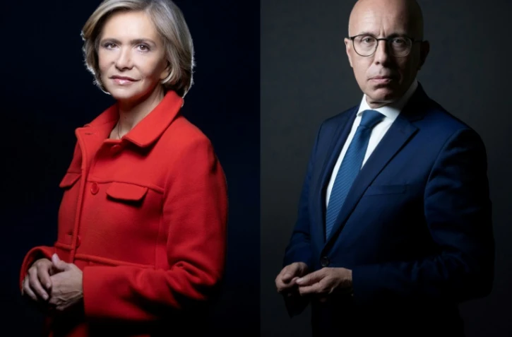 Combinaison de deux photos d'archives de Valérie Pécresse (g) et d'Eric Ciotti (d), candidats qualifiés pour le second tour de la primaire du parti Les Républicains (LR), créée le 2 décembre