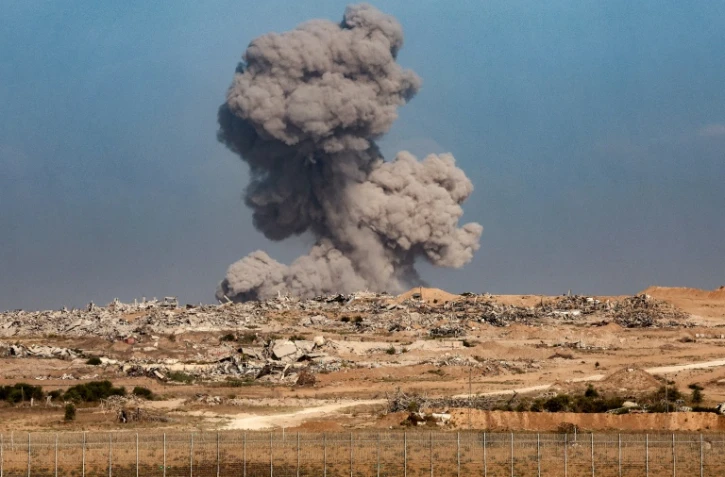Bombardement israélien sur la bande de Gaza, vu depuis Israël le 30 septembre 2025
