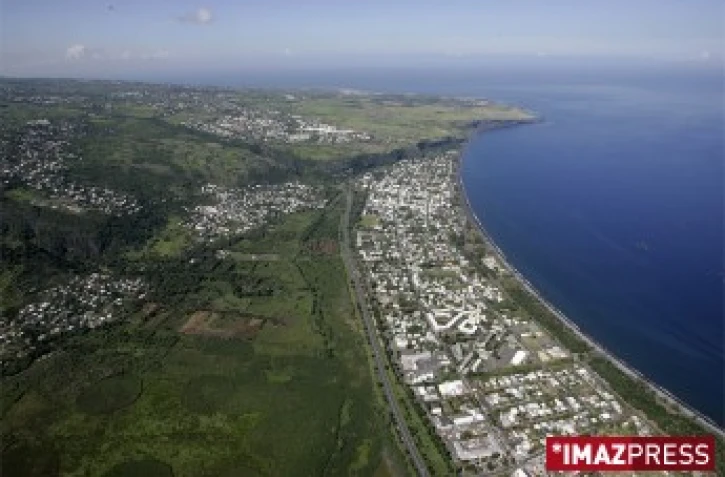 Vue aérienne de la commune de Saint-Paul