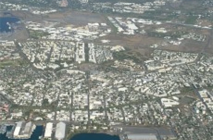 La darse de la ville du Port (côte ouest)
