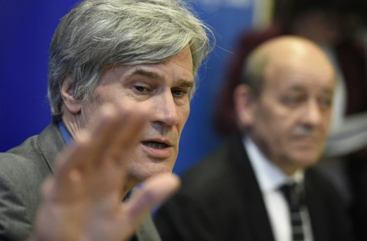 Le ministre de l'agriculture, Stéphane Le Foll, le 22 février 2016 à la préfecture de Rennes en France