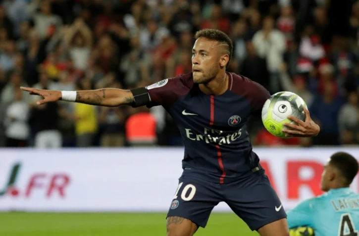 L'attaquant du PSG, la star brésilienne Neymar, buteur face à Toulouse au Parc des Princes, le 20 août 2017