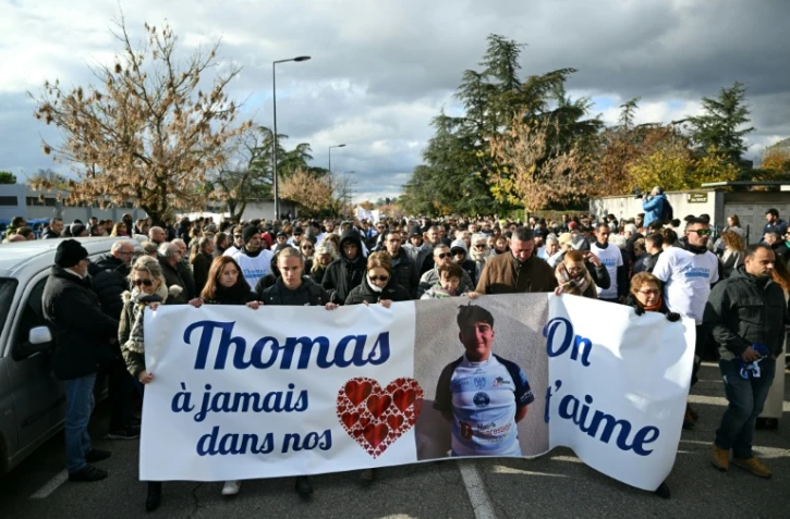 Marche blanche pour Thomas à Romans-sur-Isère le 22 novembre 2023