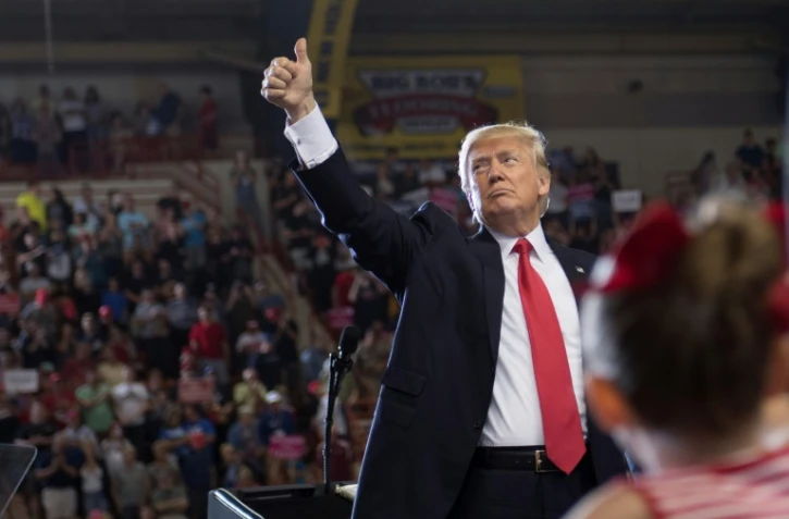 Le président Donald Trump lors d'une réunion publique à Harrisburg en Pennsylvanie, le 29 avril 2017