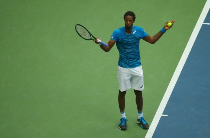 Gaël Monfils lors de sa défaite face à Novak Djokovic en demi-finale de l'US Open