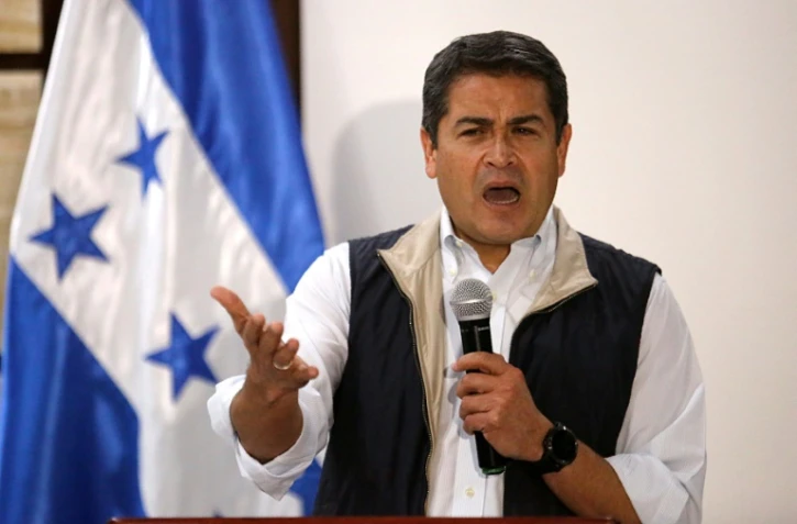 Le président du Honduras Juan Orlando Hernandez, le 4 décembre 2017 à Tegucigalpa