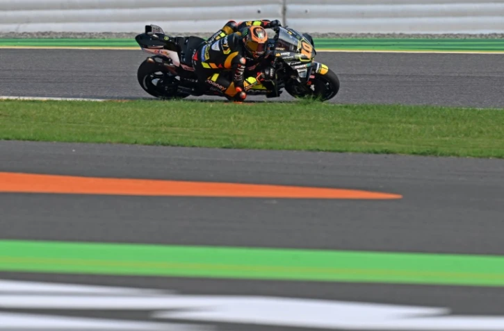 L'Italien Luca Marini lors de la séance d'essais qualificatifs du Grand Prix d'Inde en MotoGP, le 22 septembre 2023