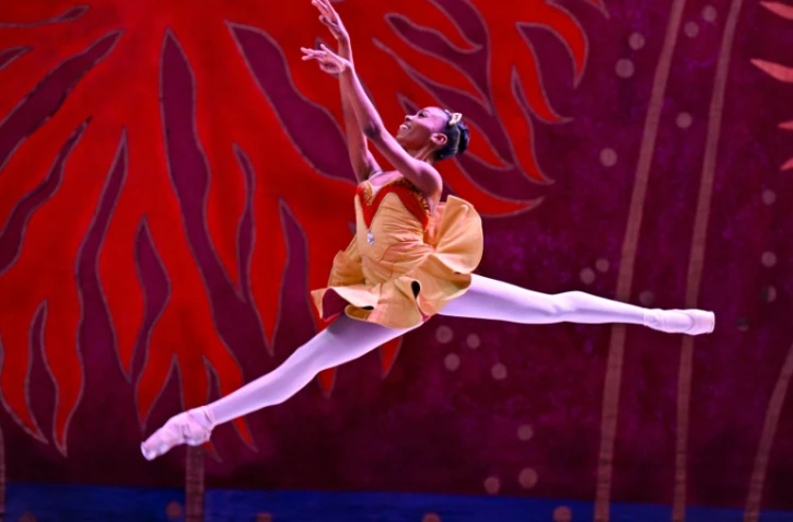 La danseuse classique Laura Kamila Rojas, lors d'une représentation du Ballet national de Cuba, à La Havane, le 8 mai 2026
