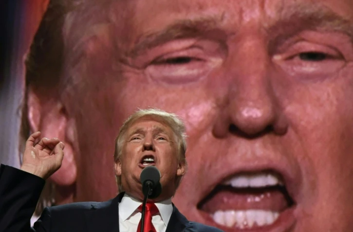 Le candidat républicain à la Maison Blanche Donald Trump s'adresse aux délégués de la Convention nationale républicaine le 21 juillet 2016 à Clevelend, Ohio