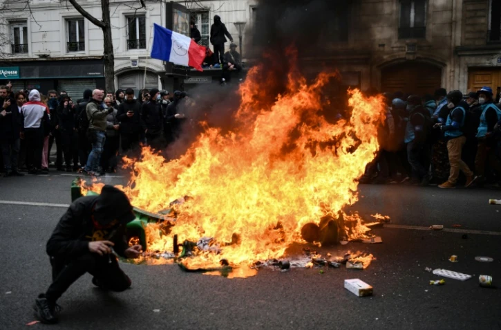 Manifestation contre la réforme des retraites, le 28 mars 2023 à Paris