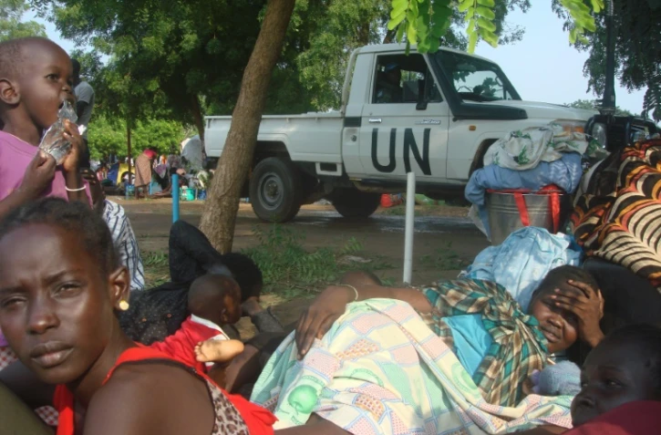 Des civils réfugiés dans un camp le 11 juillet 2016 à Tomping à Juba