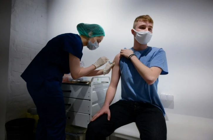 Vaccination contre le Covid-19 avec le vaccin Spoutnik V, Ă Moscou le 26 avril 2021