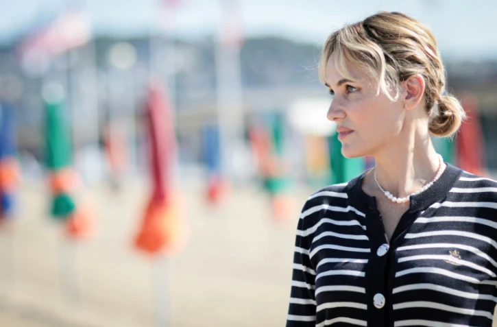 L'actrice française Judith Godrèche lors de la 49e édition du Festival du film américain à Deauville, le 3 septembre 2023