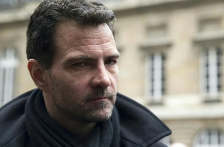 Jérôme Kerviel à la sortie du palais de justice le 21 mars 2016 à Paris