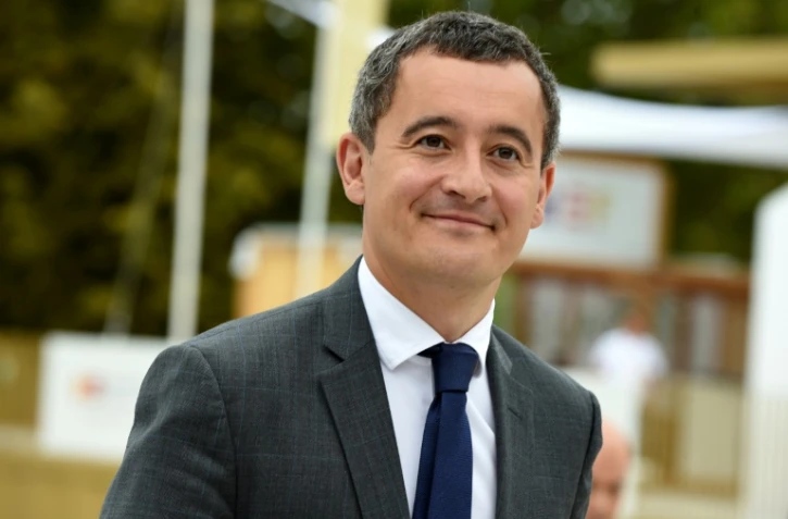 Le ministre des Comptes publics Gérald Darmanin arrive à l'université d'été du Medef, le 29 août 2019 dans l'ouest de Paris