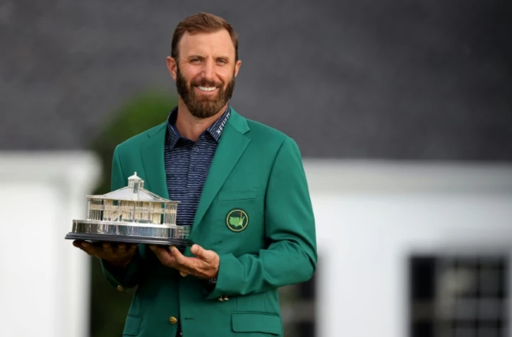 L'Américain Dustin Johnson vainqueur du Masters d'Augusta, le 15 novembre 2020