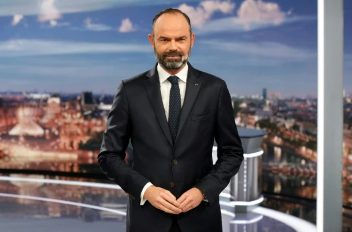 Le Premier ministre Edouard Philippe avant son intervention au journal du 20 heures de France 2, le 12 janvier 2020
