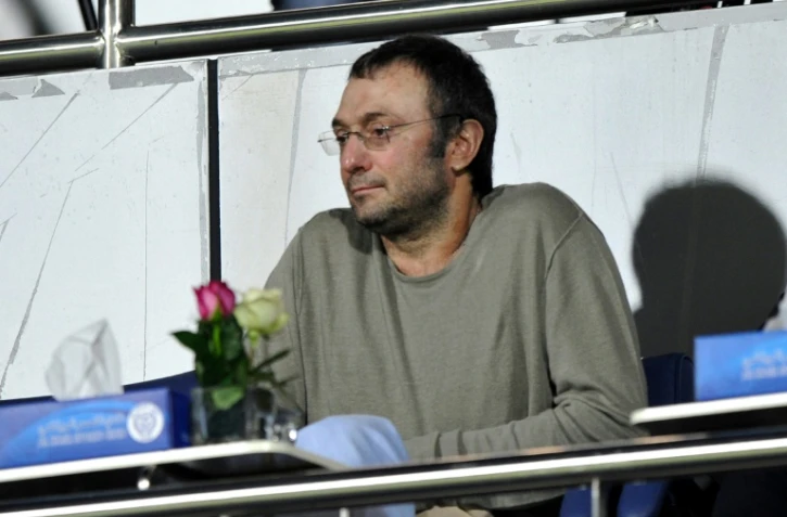 Le milliardaire russe Souleïman Kerimov, ici le 16 janvier 2012 lors d'un match de football à Dubai