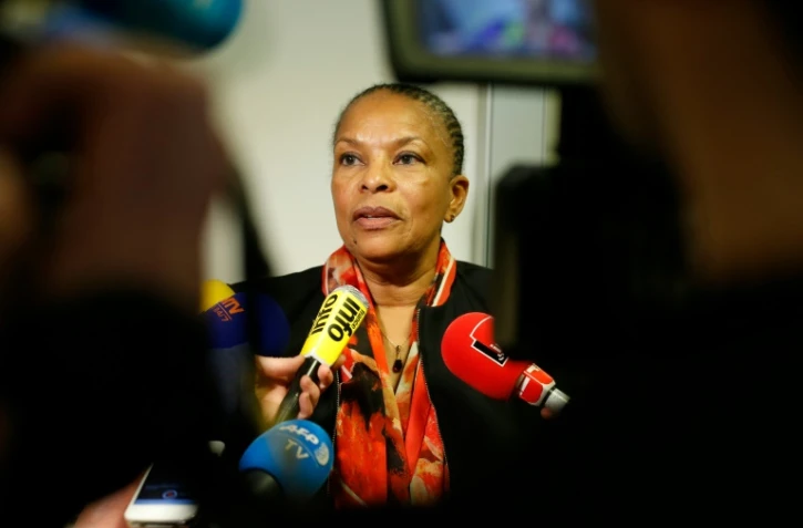 Christiane Taubira, le 21 janvier 2016 à Paris