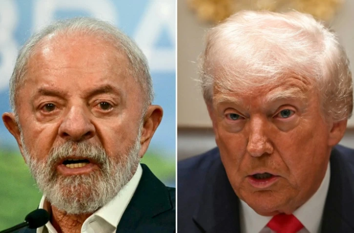 Combinaison de portraits du président brésilien Lula (gauche), pris le 19 novembre 2025 à Belem, au Brésil, et du président américain Donald Trump (droite), pris le 2 décembre 2025 à Washington