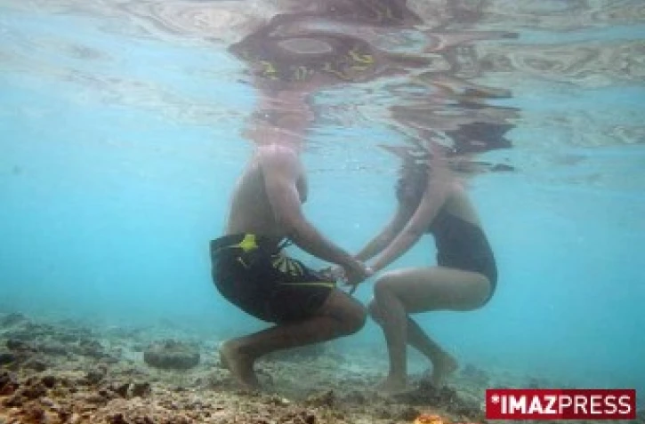 Photos sous-marine dans le lagon