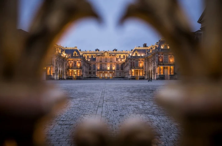 Vue sur le Château de Versailles près de Paris, le 23 décembre 2016