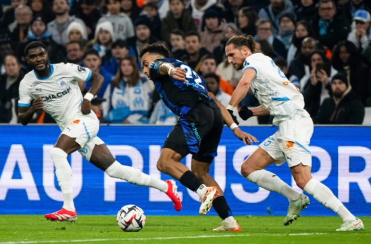 Les Marseillais et Adrien Rabiot n'ont pu mieux faire que concéder le nul face au Racing Strasbourg de Guéla Doué au stade Vélodrome, le 19 janvier 2025 