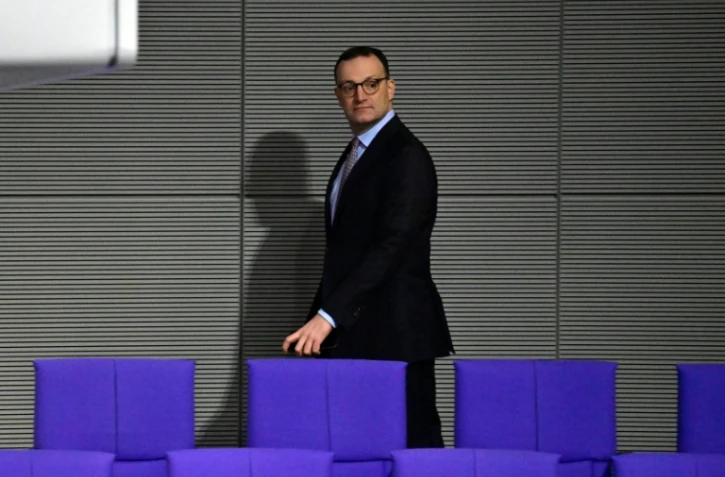 Le chef des députés conservateurs allemands, Jens Spahn, assiste à une séance plénière du Bundestag, la chambre basse du Parlement, le 5 décembre 2025 à Berlin