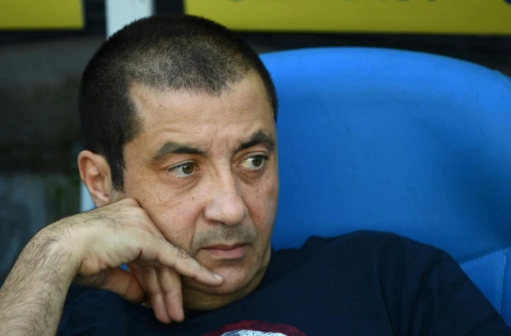 Le président du RC Toulon Mourad Boudjellal observe le match de Top 14 face à Montpellier, au Vélodrome, le 2 octobre 2016