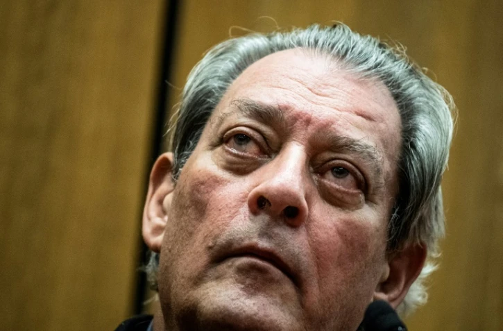 L'écrivain américain Paul Auster à Lyon, le 16 janvier 2018
