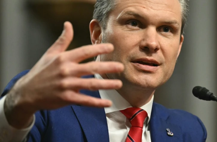 Pete Hegseth, nommé par Donald Trump pour diriger le Pentagone, lors de son audition de confirmation devant la commission des forces armées du Sénat américain, à Washington, le 14 janvier 2025