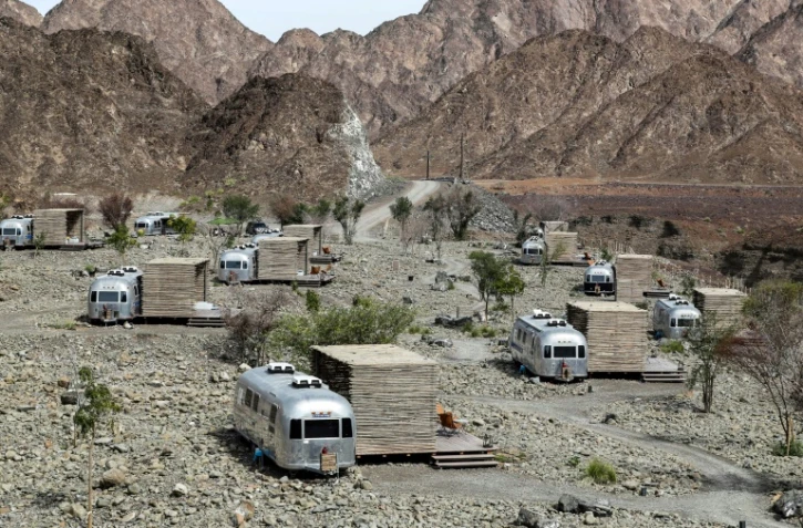 Des installations de "glamping", le 15 février 2019 à Hatta, à Dubaï