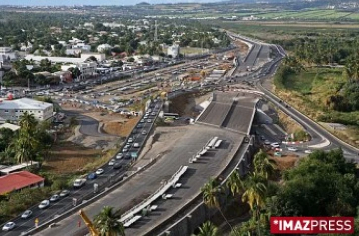 Circulation sur la RN1 au niveau de Saint-Paul